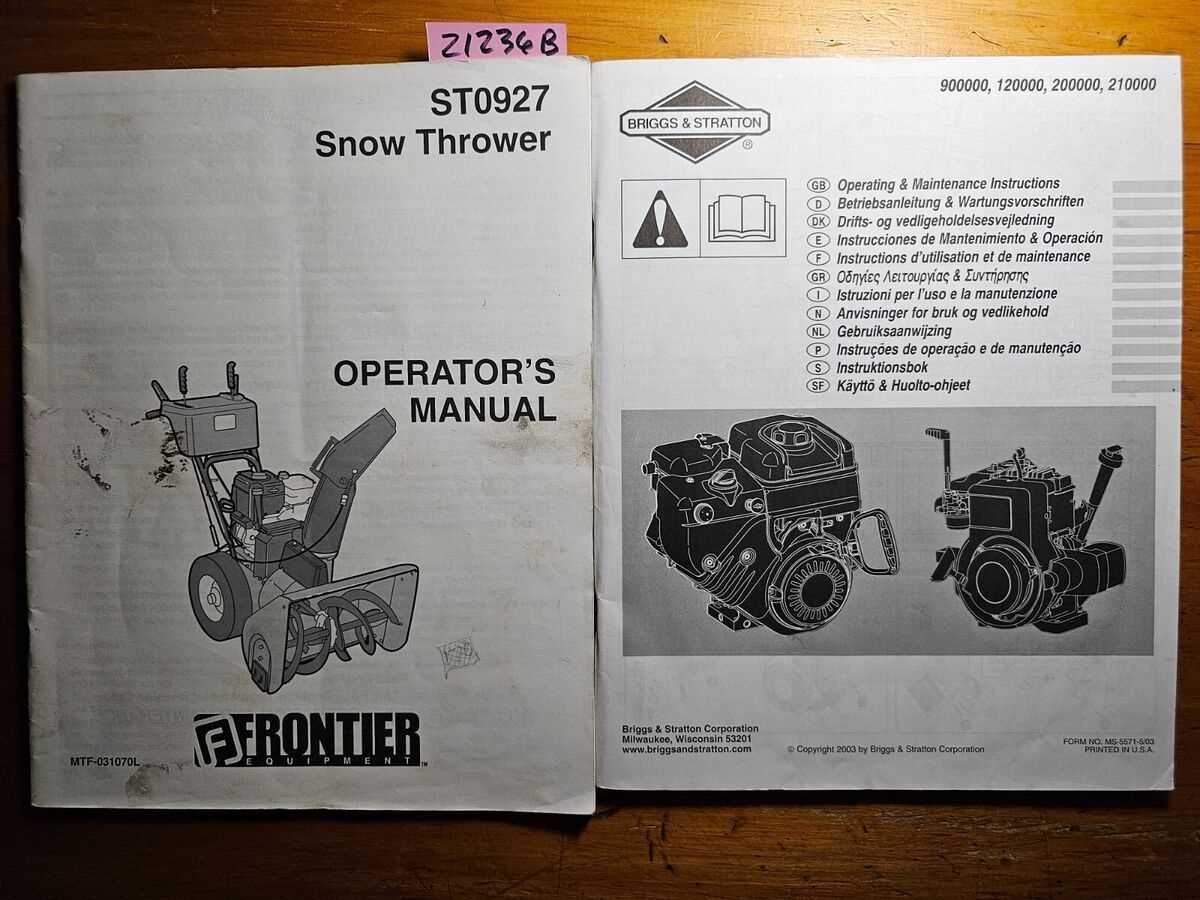 briggs and stratton snowblower parts diagram