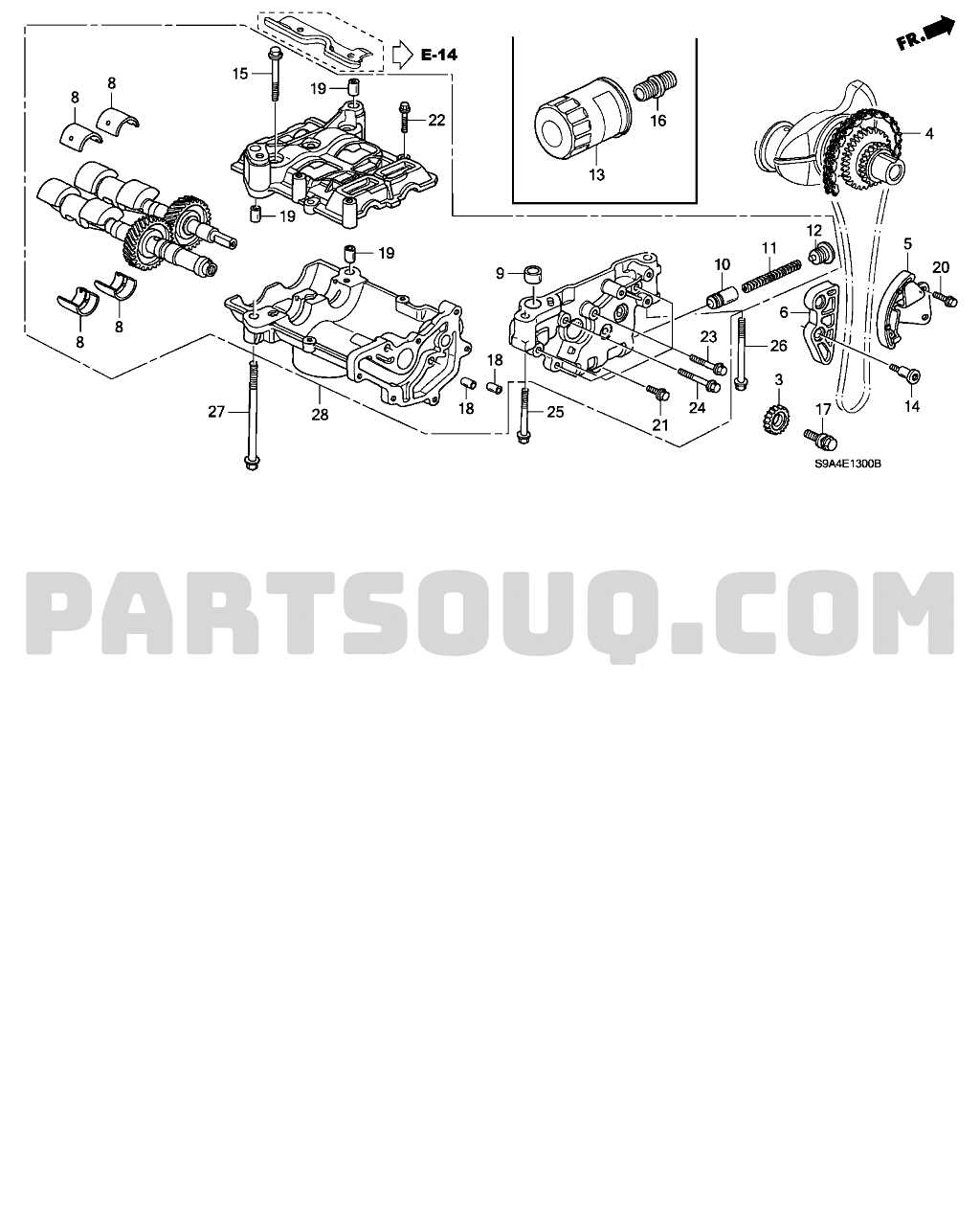 2003 honda crv engine parts diagram