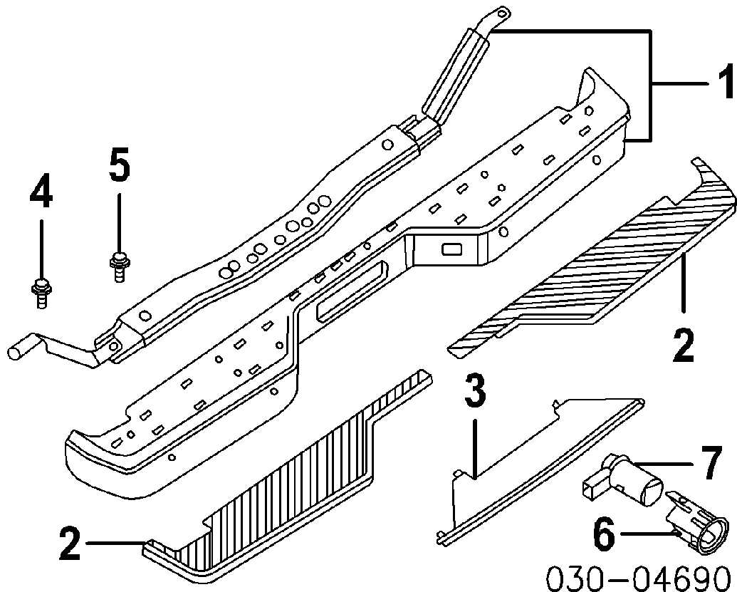 2011 ford f150 rear bumper parts diagram