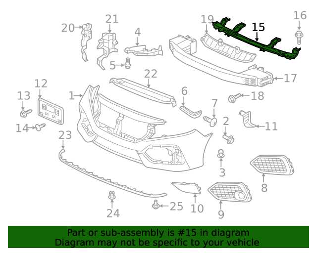 2017 honda civic parts diagram