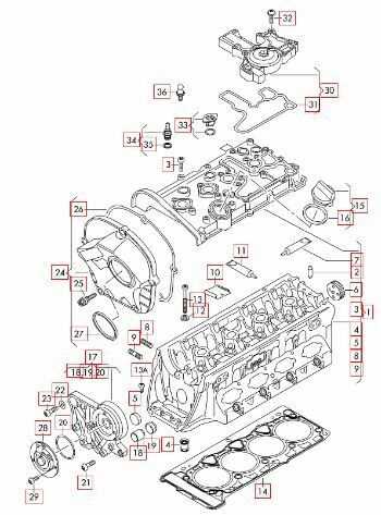 vw 2.0 tsi engine parts diagram