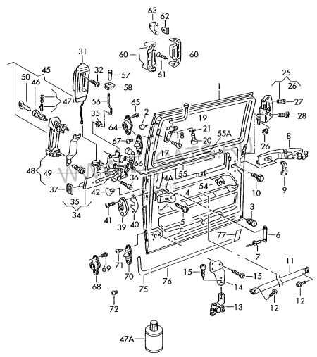 vw t4 parts diagrams