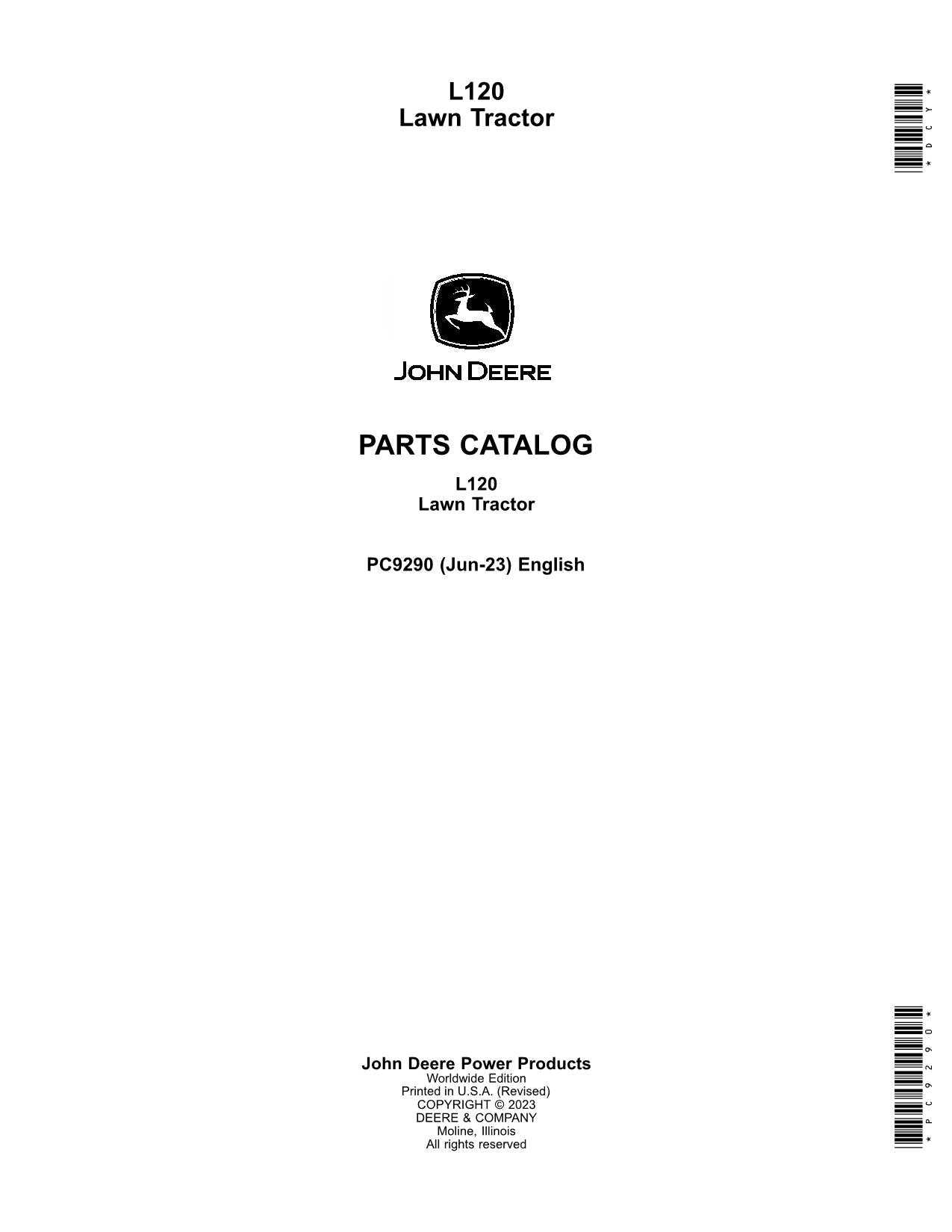 john deere l120 parts diagram