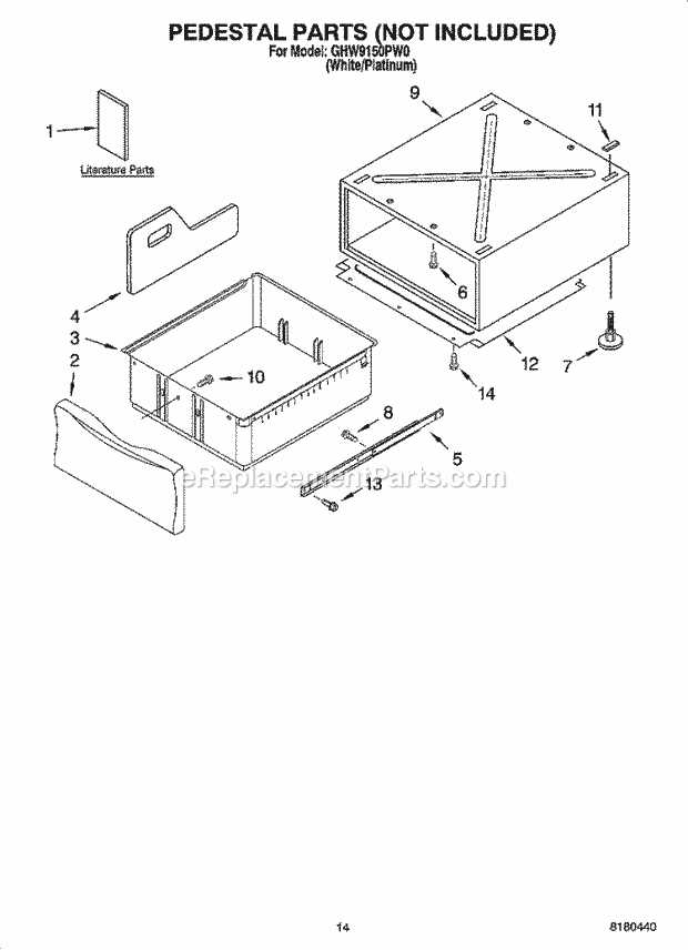 whirlpool ghw9150pw0 parts diagram