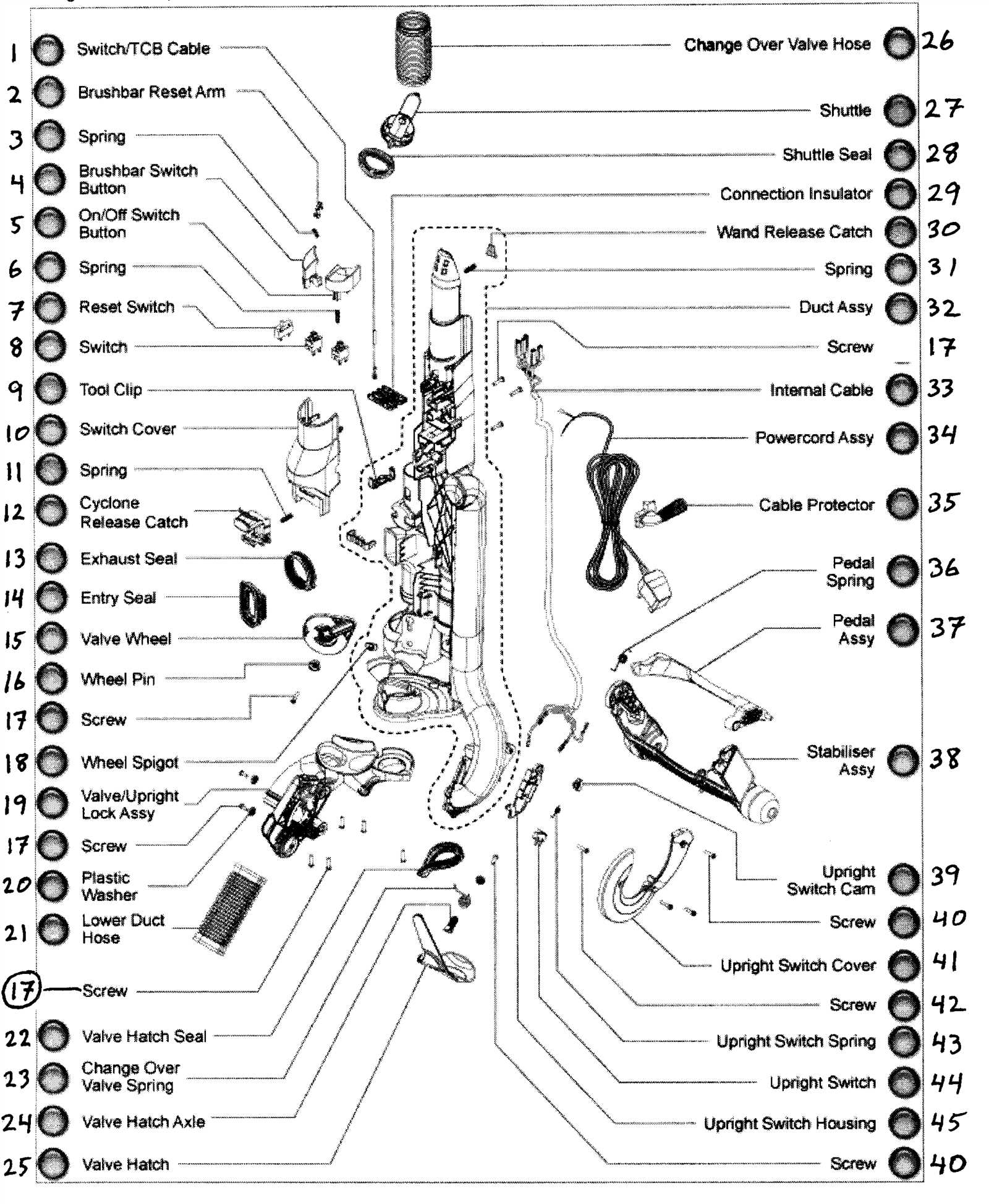 dyson dc40 parts diagram