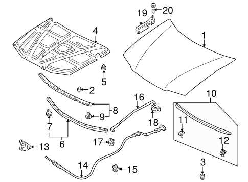2001 mazda protege parts diagram