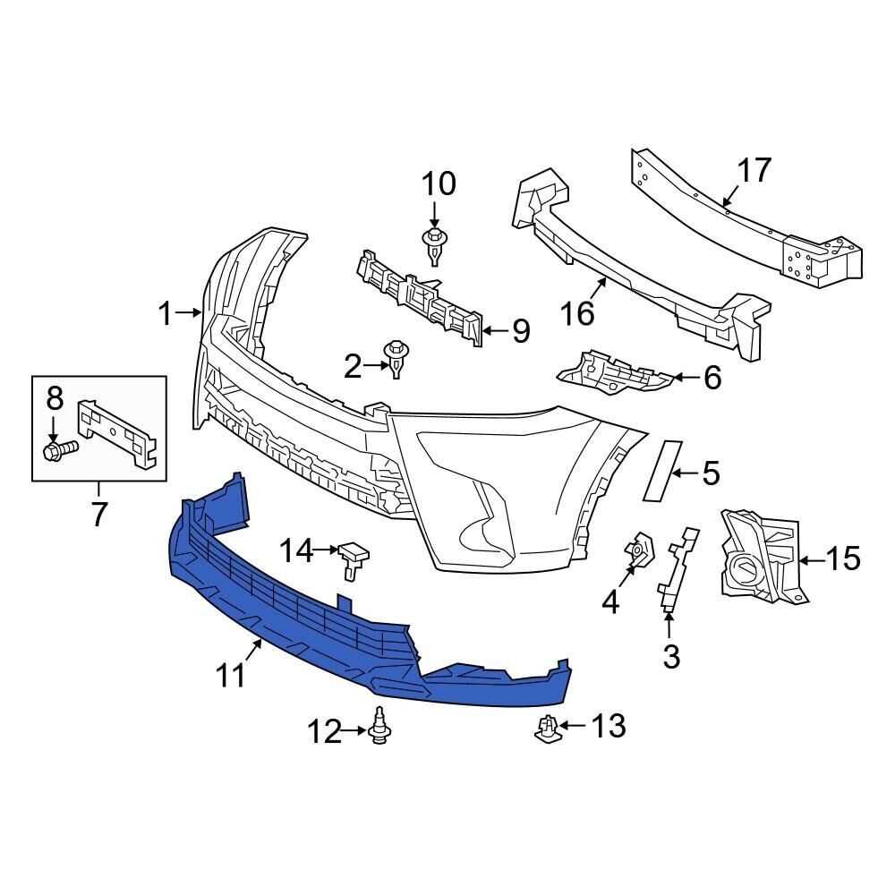 2017 toyota highlander parts diagram