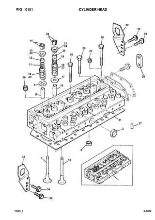 komatsu excavator parts diagram