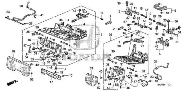 2007 honda odyssey parts diagram