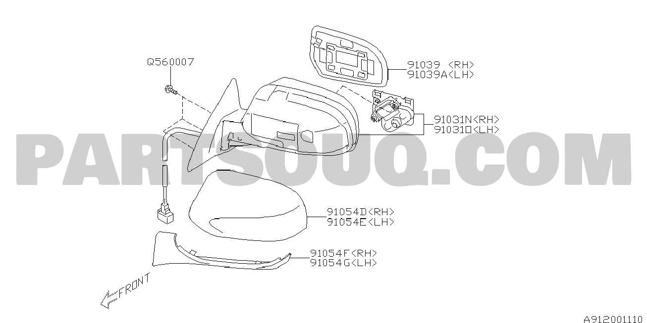 2011 subaru legacy parts diagram