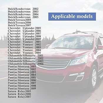 2007 buick rendezvous parts diagram