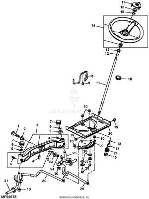 john deere lawn tractor parts diagram
