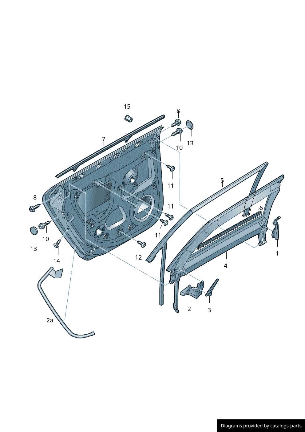 audi a3 8p parts diagram