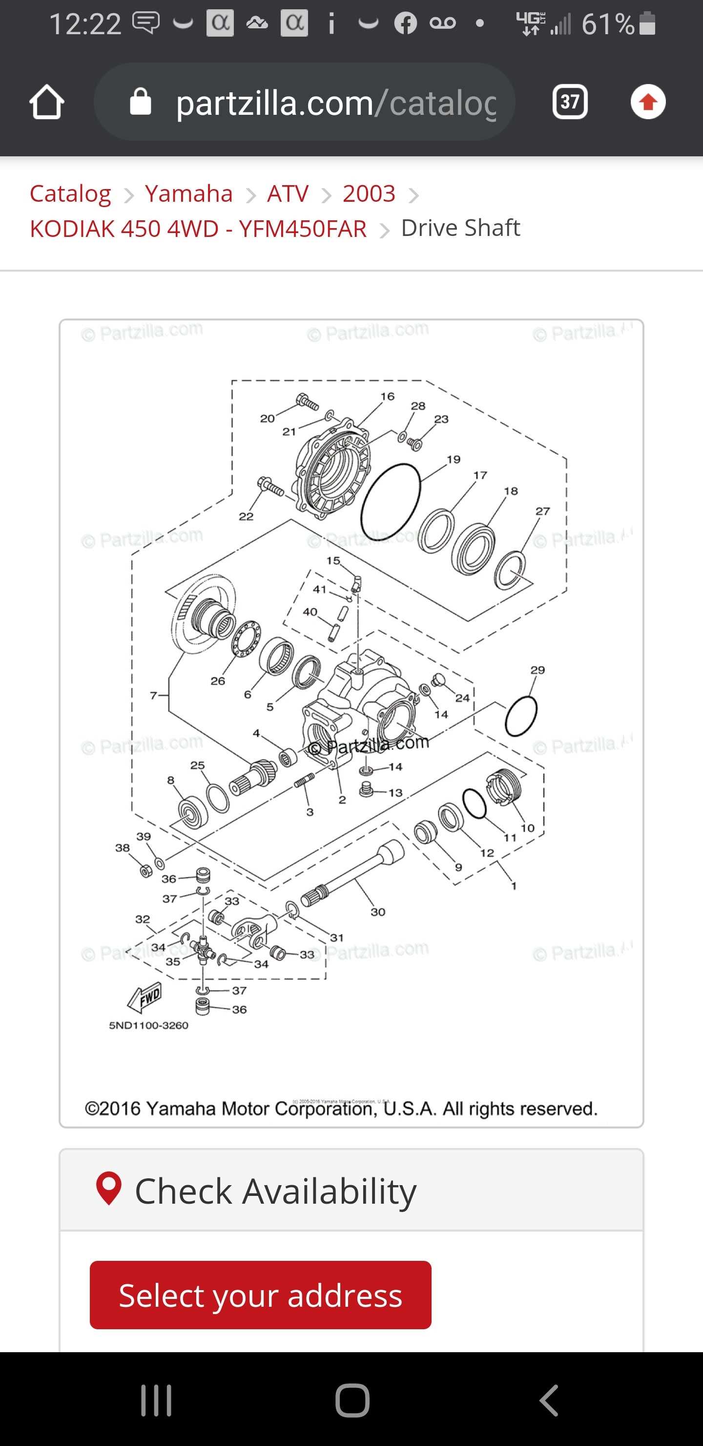 2004 yamaha kodiak 450 parts diagram