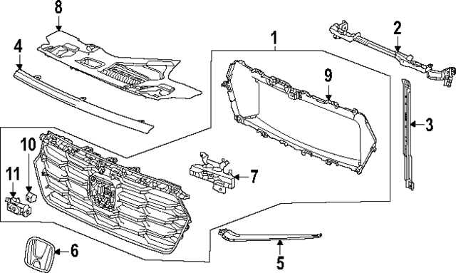 2019 honda pilot parts diagram