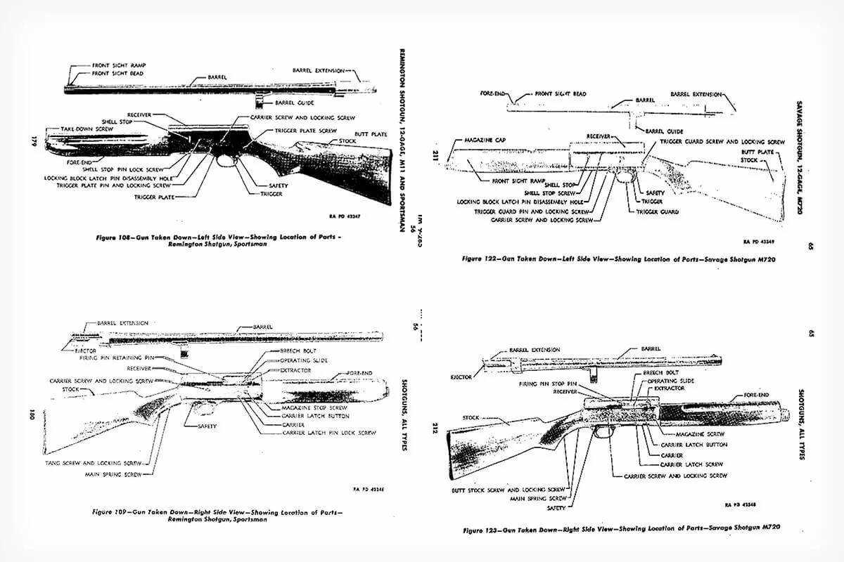 winchester model 1897 parts diagram