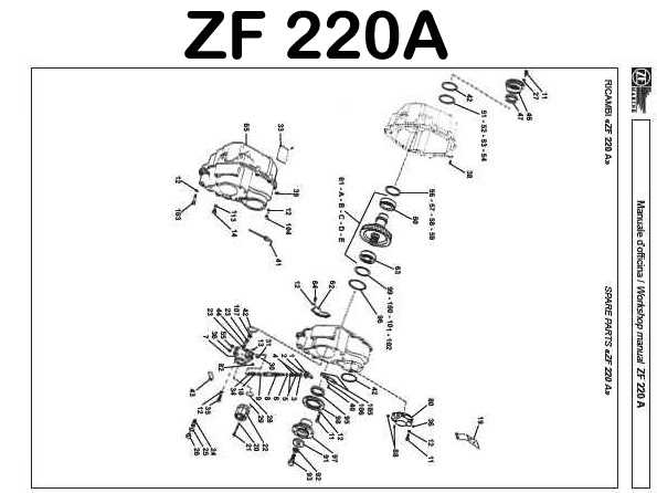 zf 220 transmission parts diagram