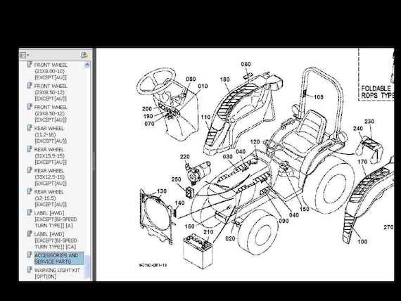 kubota b2410 parts diagram