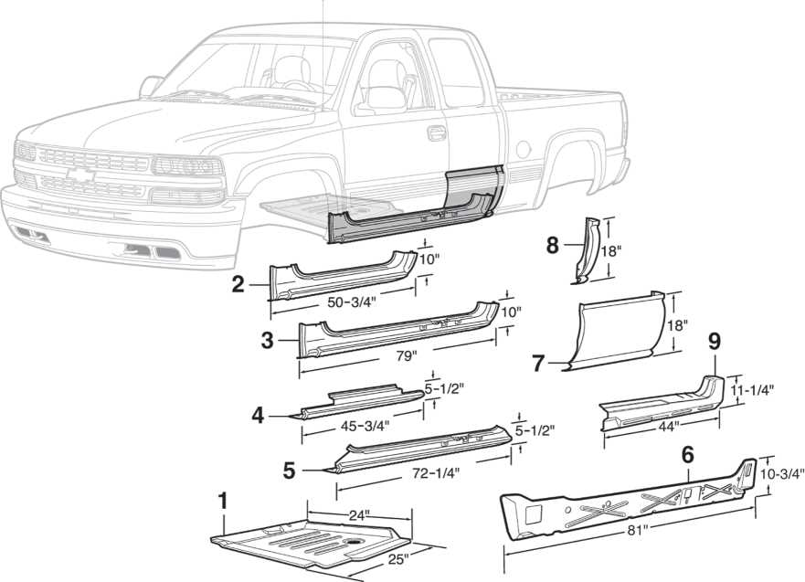 1999 gmc sierra 1500 parts diagram