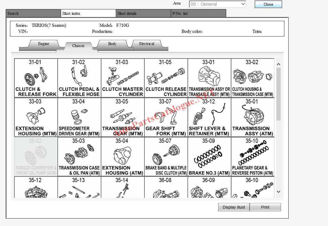 daihatsu hijet parts diagram
